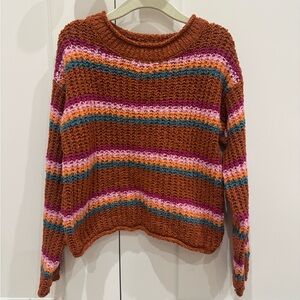 Cat & Jack Multicolor Striped Sweater